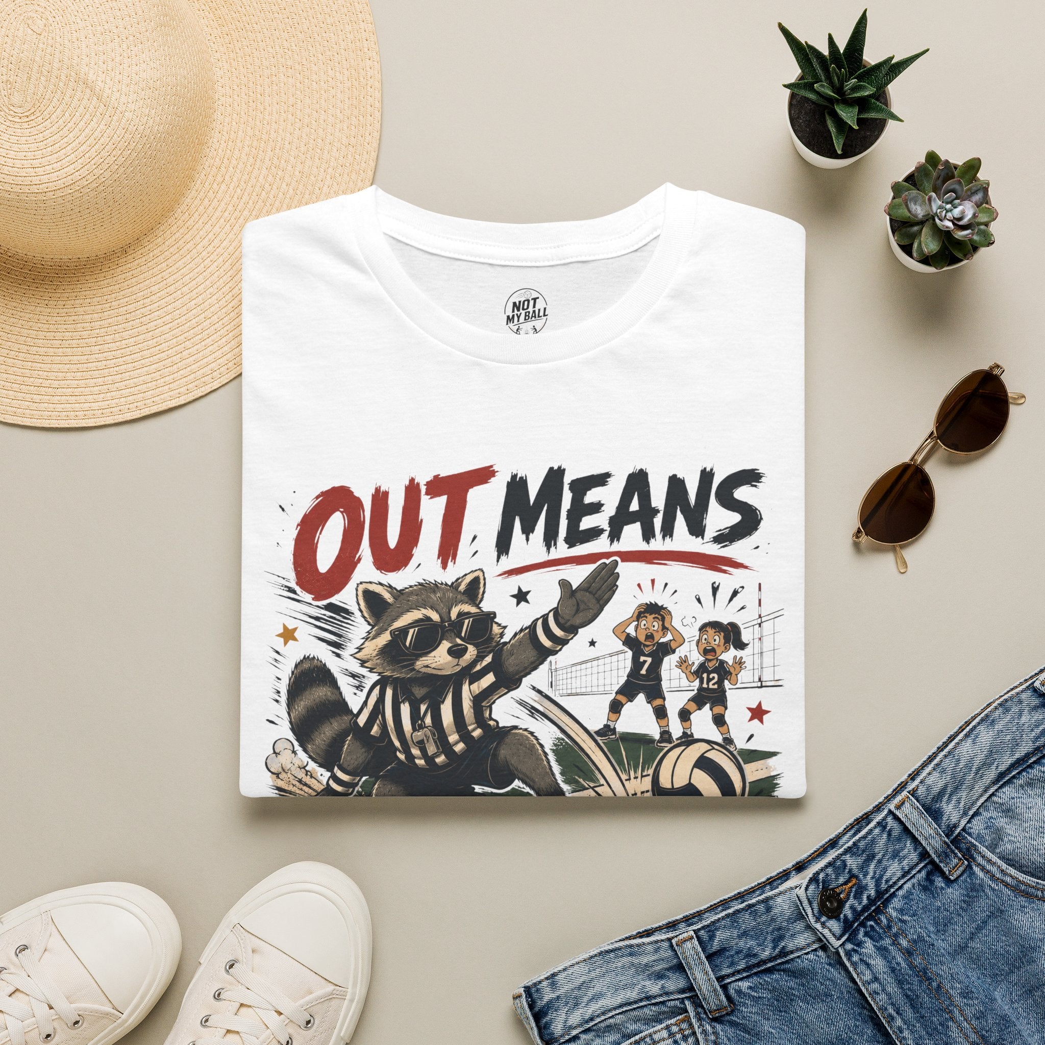 Out Means Out Volleyball T-Shirt