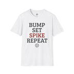Bump Set Spike Repeat Volleyball T-Shirt