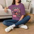 Short Girl Big Game Volleyball T-Shirt