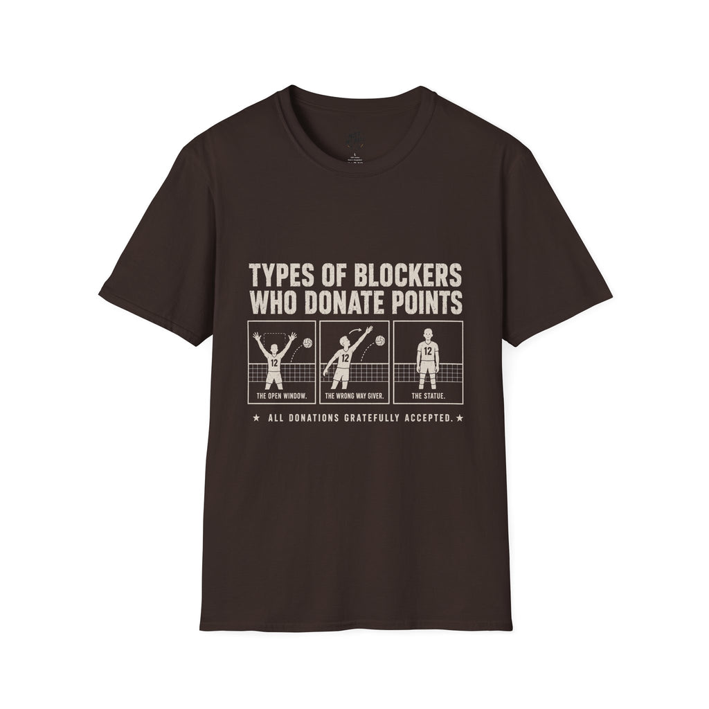 Types Of Blockers Volleyball T-Shirt