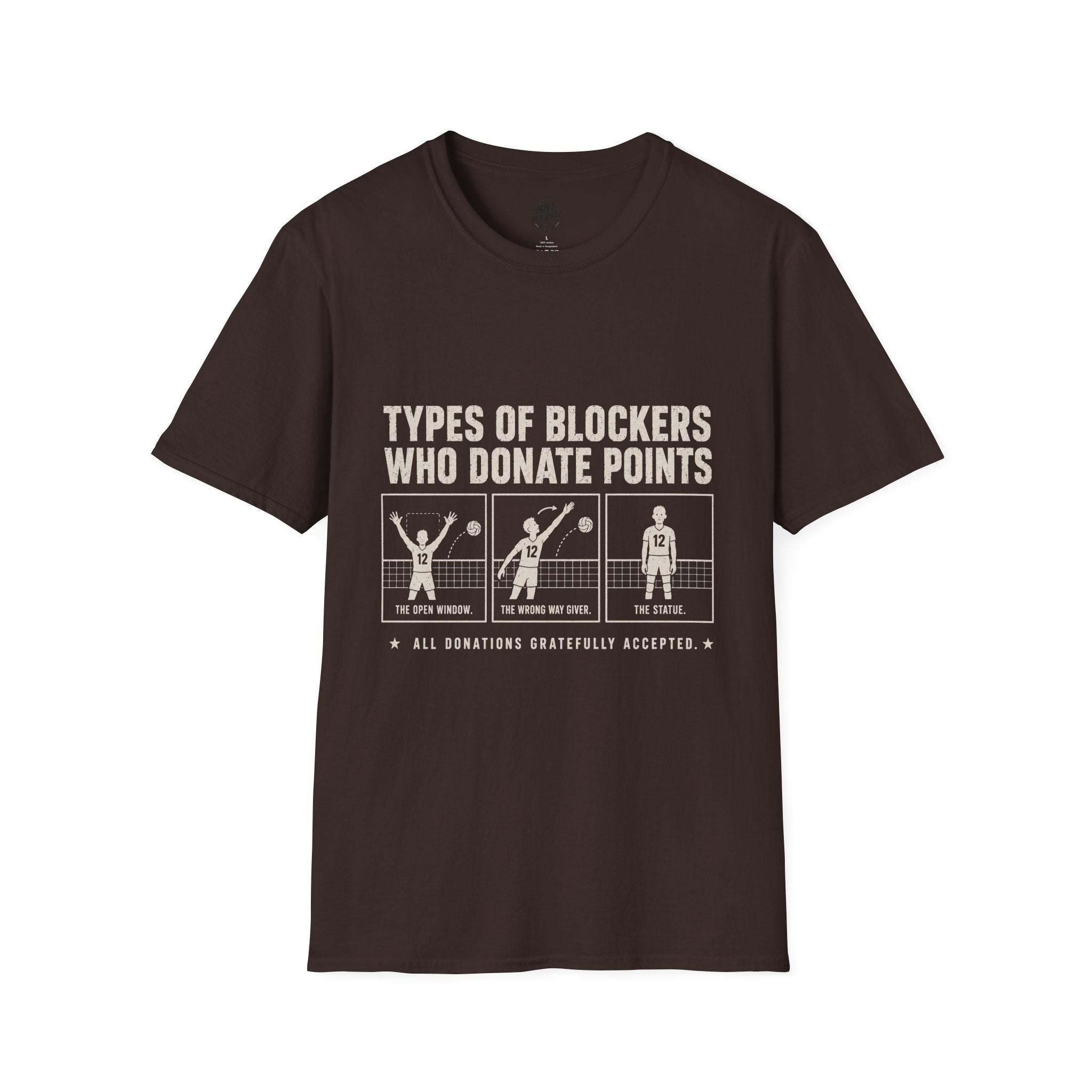 Types Of Blockers Volleyball T-Shirt