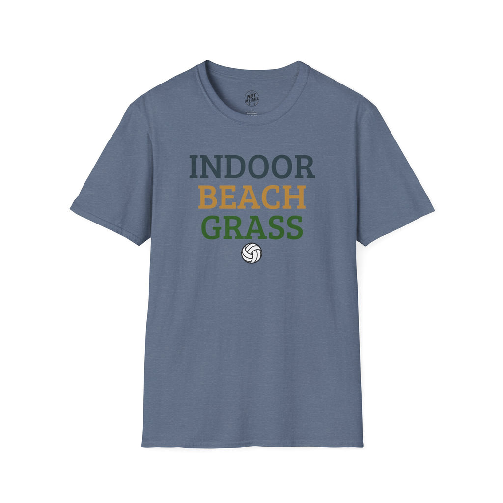 Indoor Beach Grass Volleyball T-Shirt