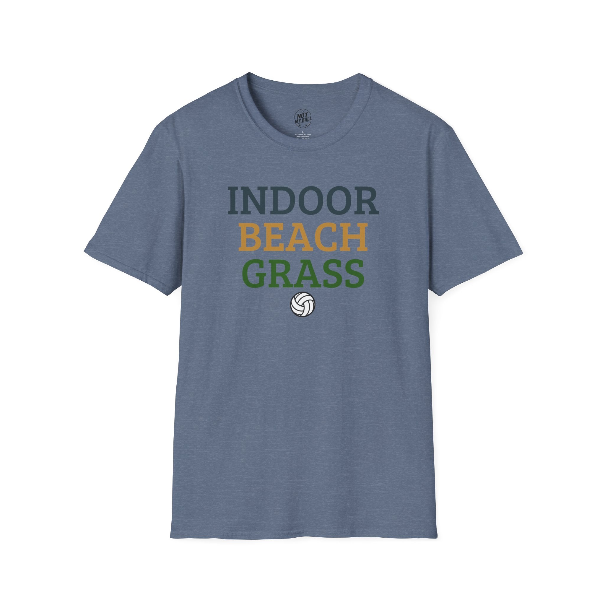 Indoor Beach Grass Volleyball T-Shirt