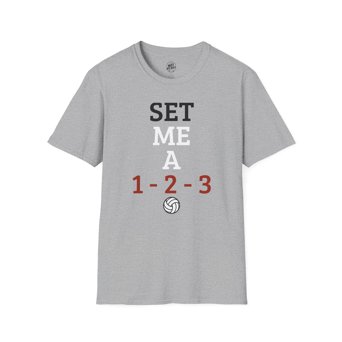 Set Me a 123 Volleyball T-Shirt