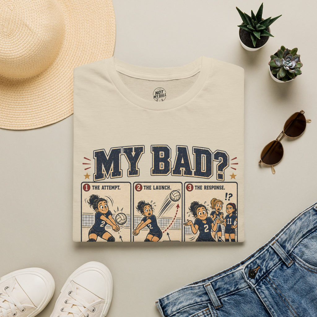 My Bad Debatable - Girls Volleyball T-Shirt