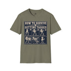How To Survive Tagged Volleyball T-Shirt