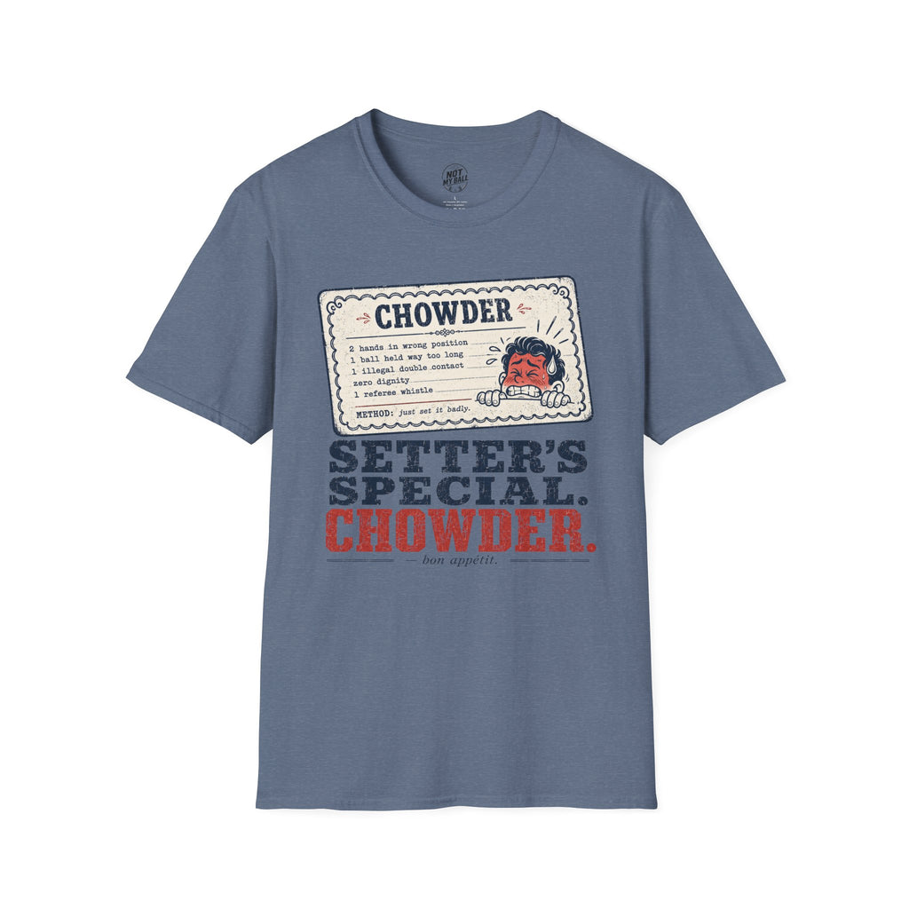 Chowder Menu Volleyball T-Shirt