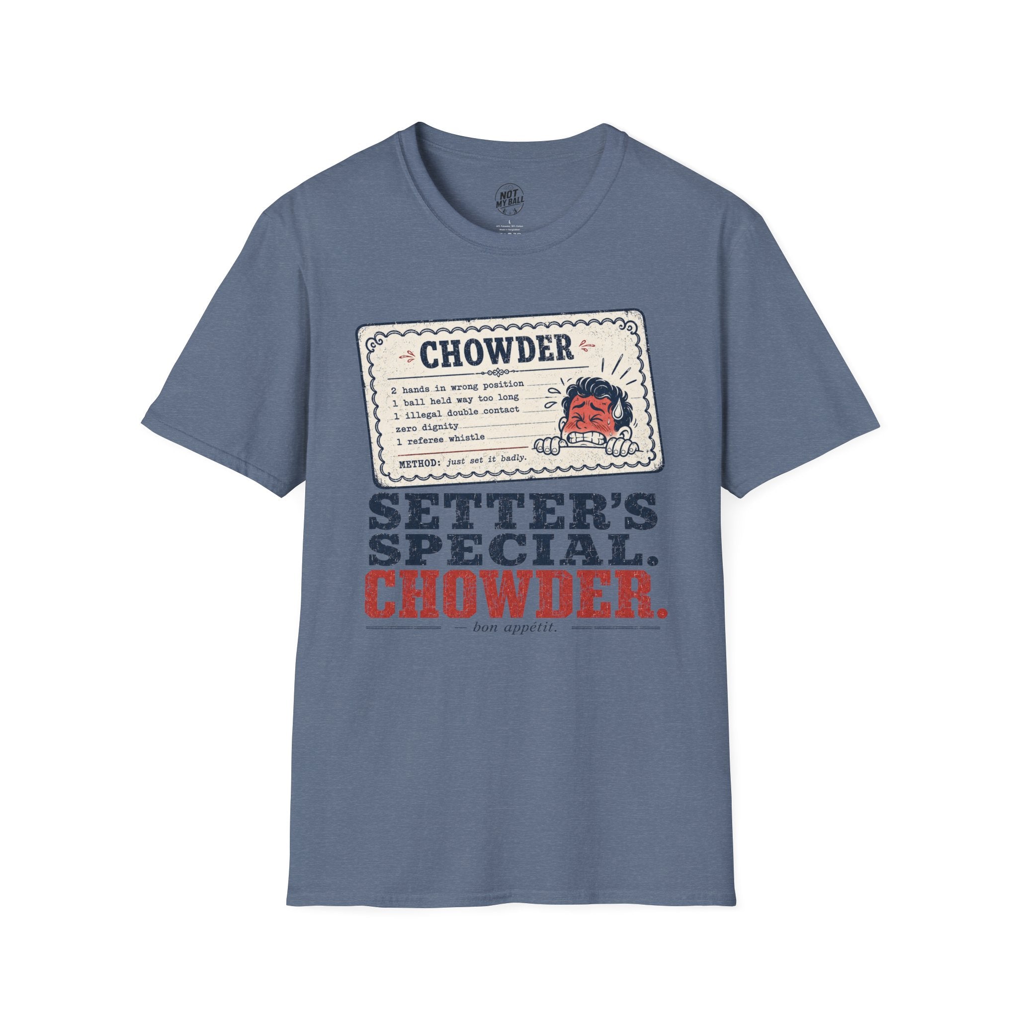 Chowder Menu Volleyball T-Shirt