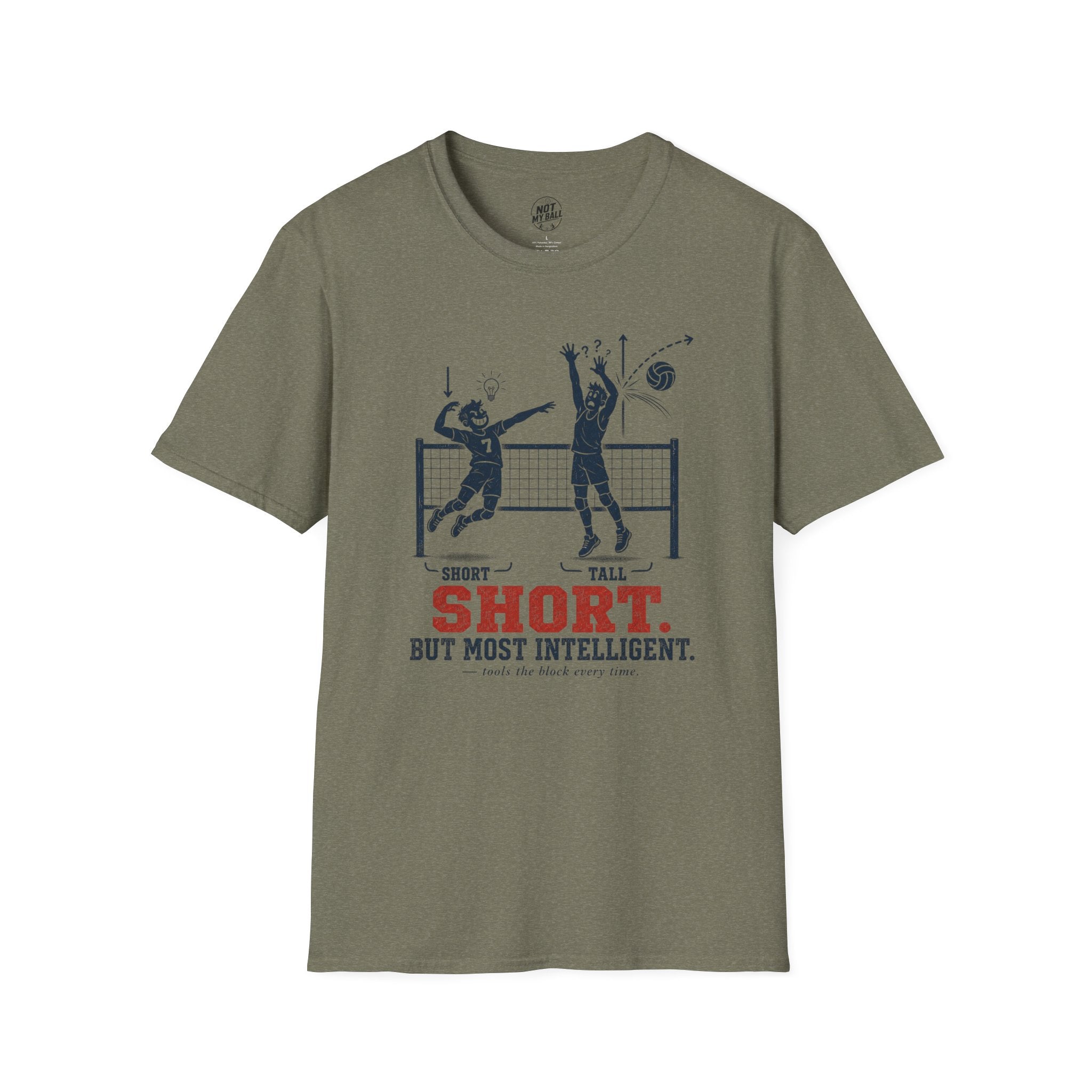 Short But Most Intelligent Volleyball T-Shirt