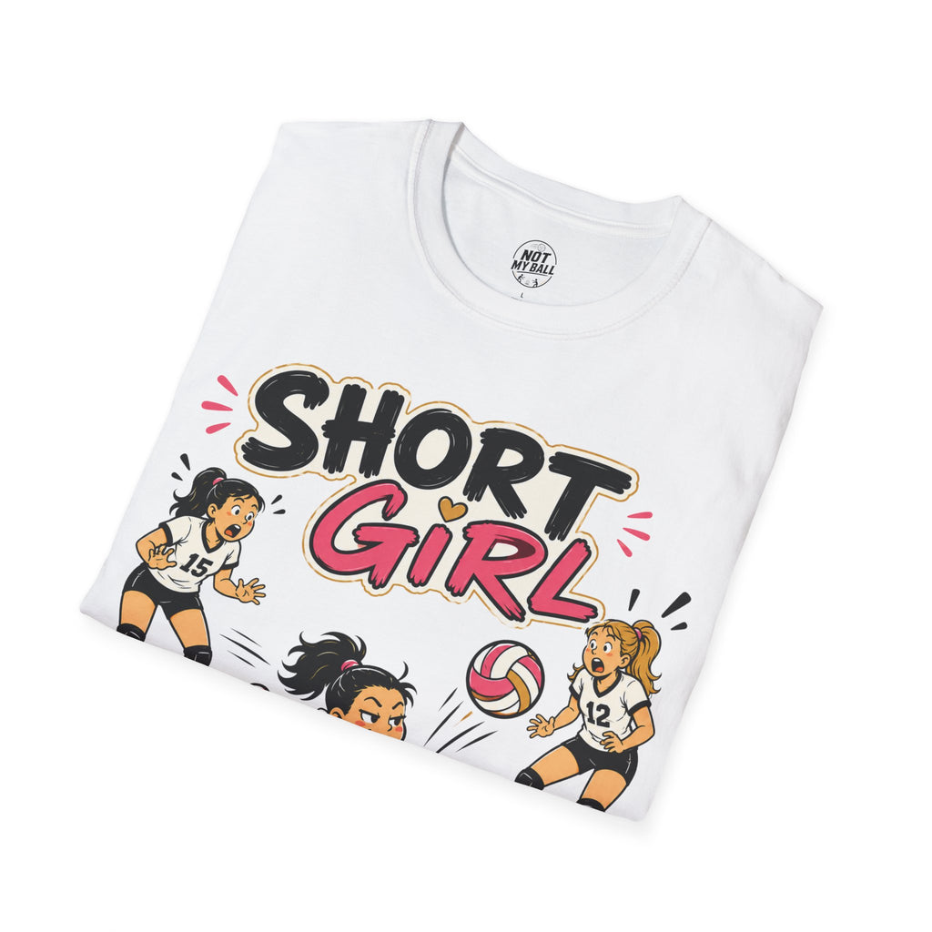 Short Girl Big Game Volleyball T-Shirt