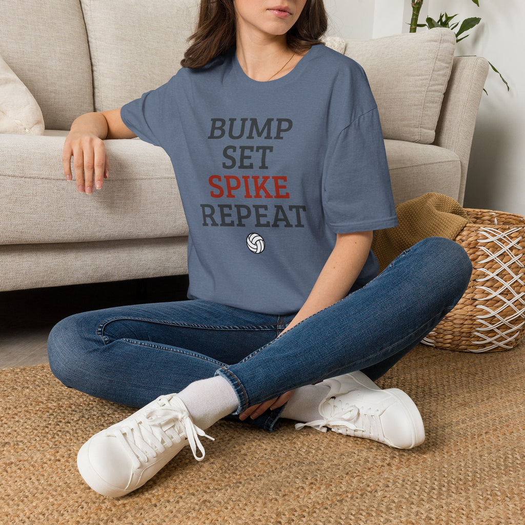 Bump Set Spike Repeat Volleyball T-Shirt