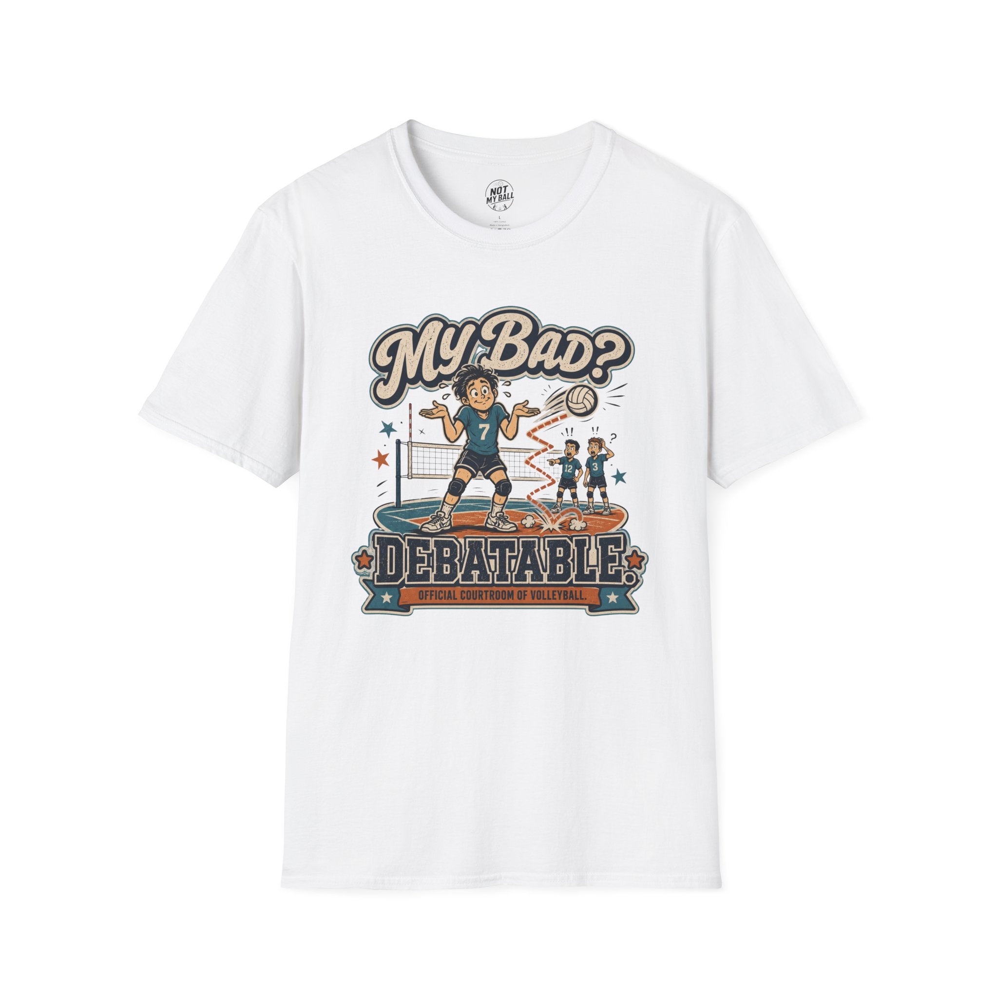 My Bad Debatable - Boys Volleyball T-Shirt