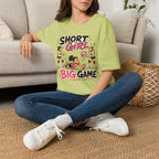Short Girl Big Game Volleyball T-Shirt