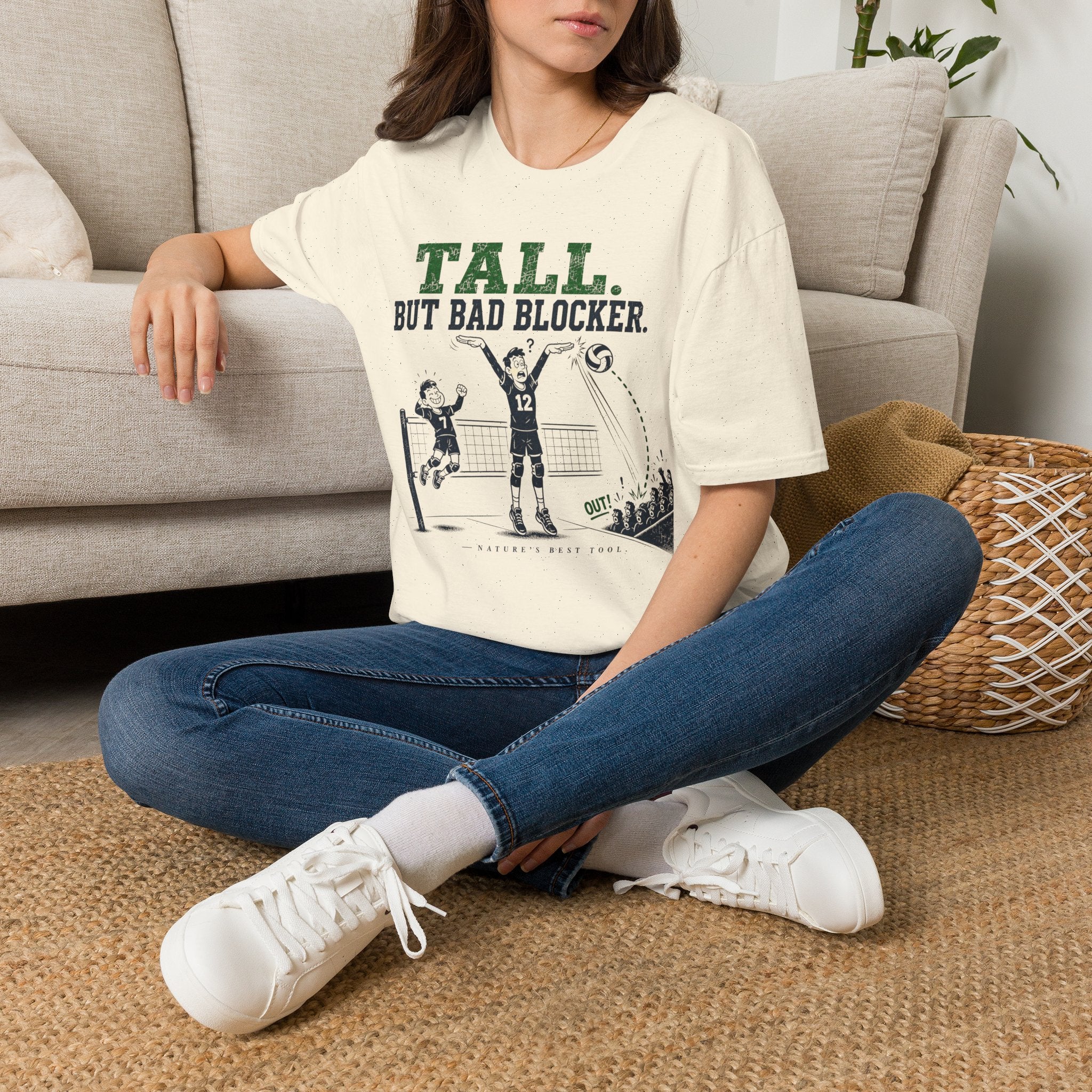 Tall But Bad Blocker Volleyball T-Shirt