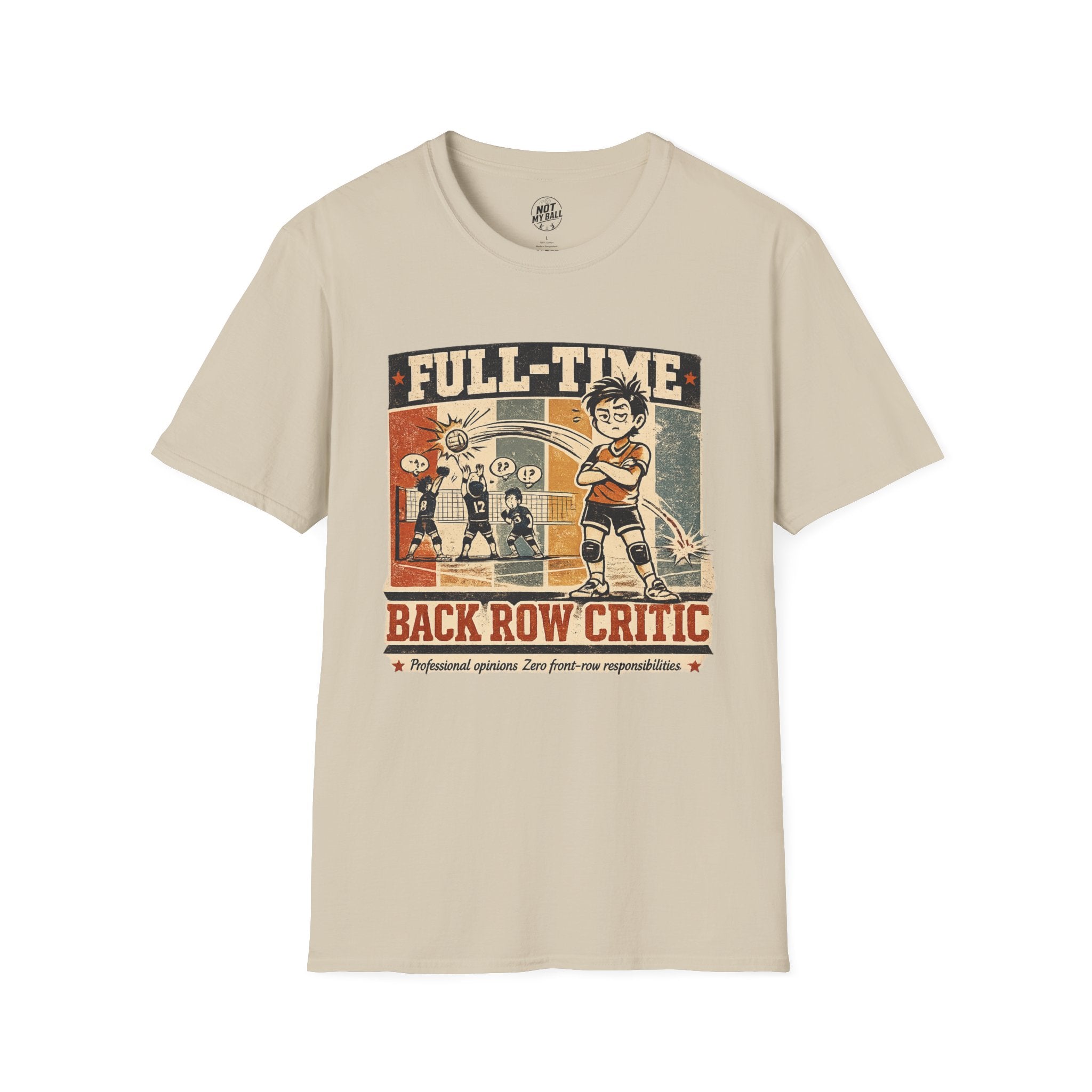 Back Row Critic Volleyball T-Shirt