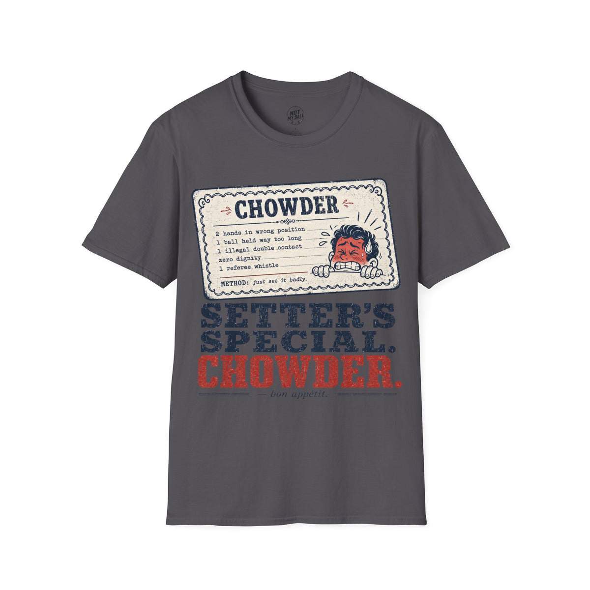 Chowder Menu Volleyball T-Shirt