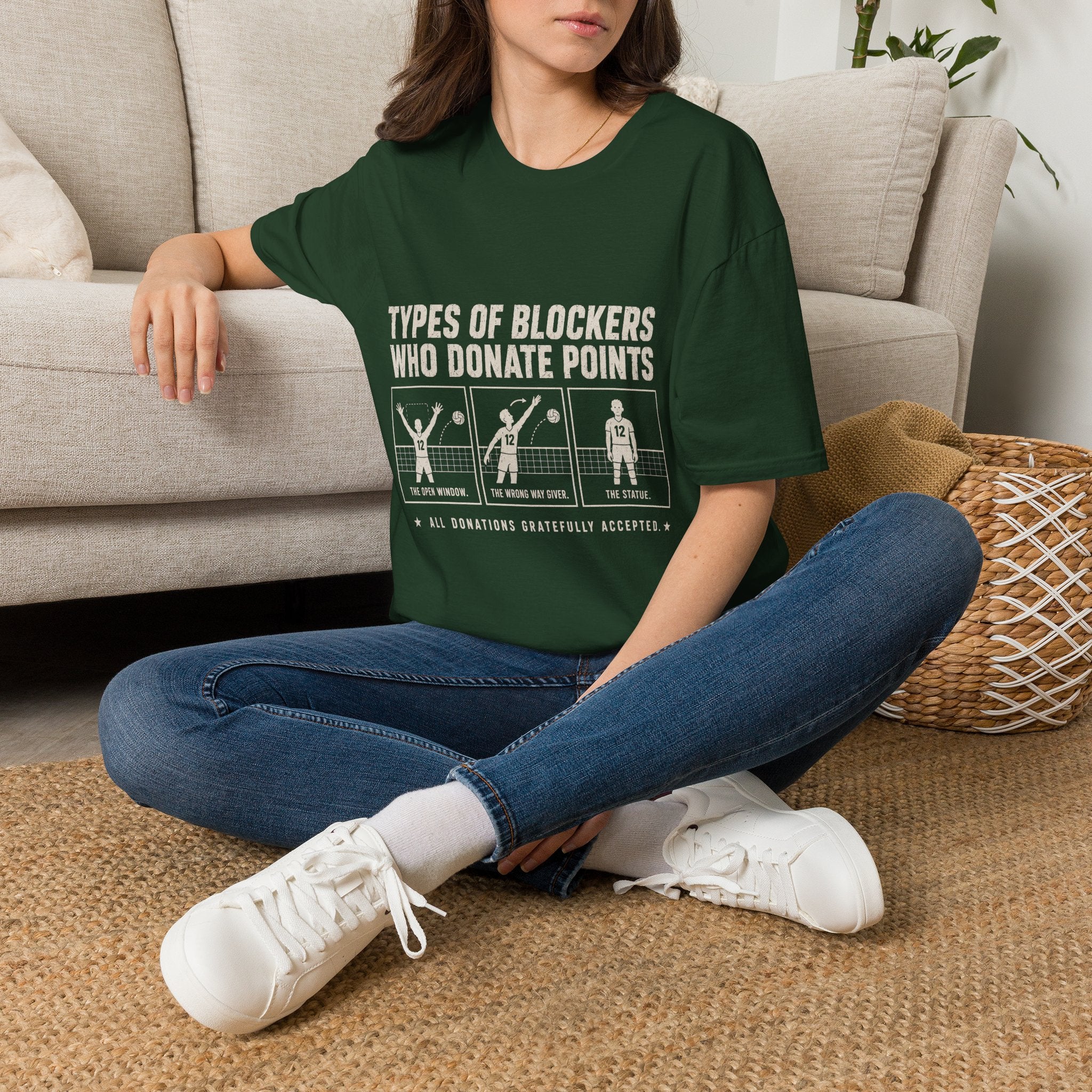 Types Of Blockers Volleyball T-Shirt