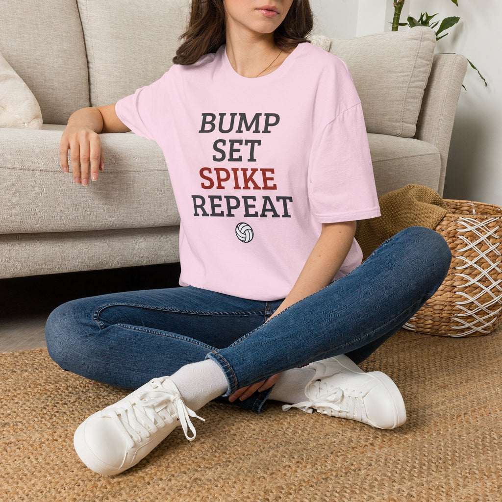 Bump Set Spike Repeat Volleyball T-Shirt
