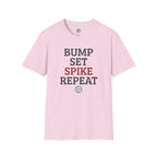Bump Set Spike Repeat Volleyball T-Shirt