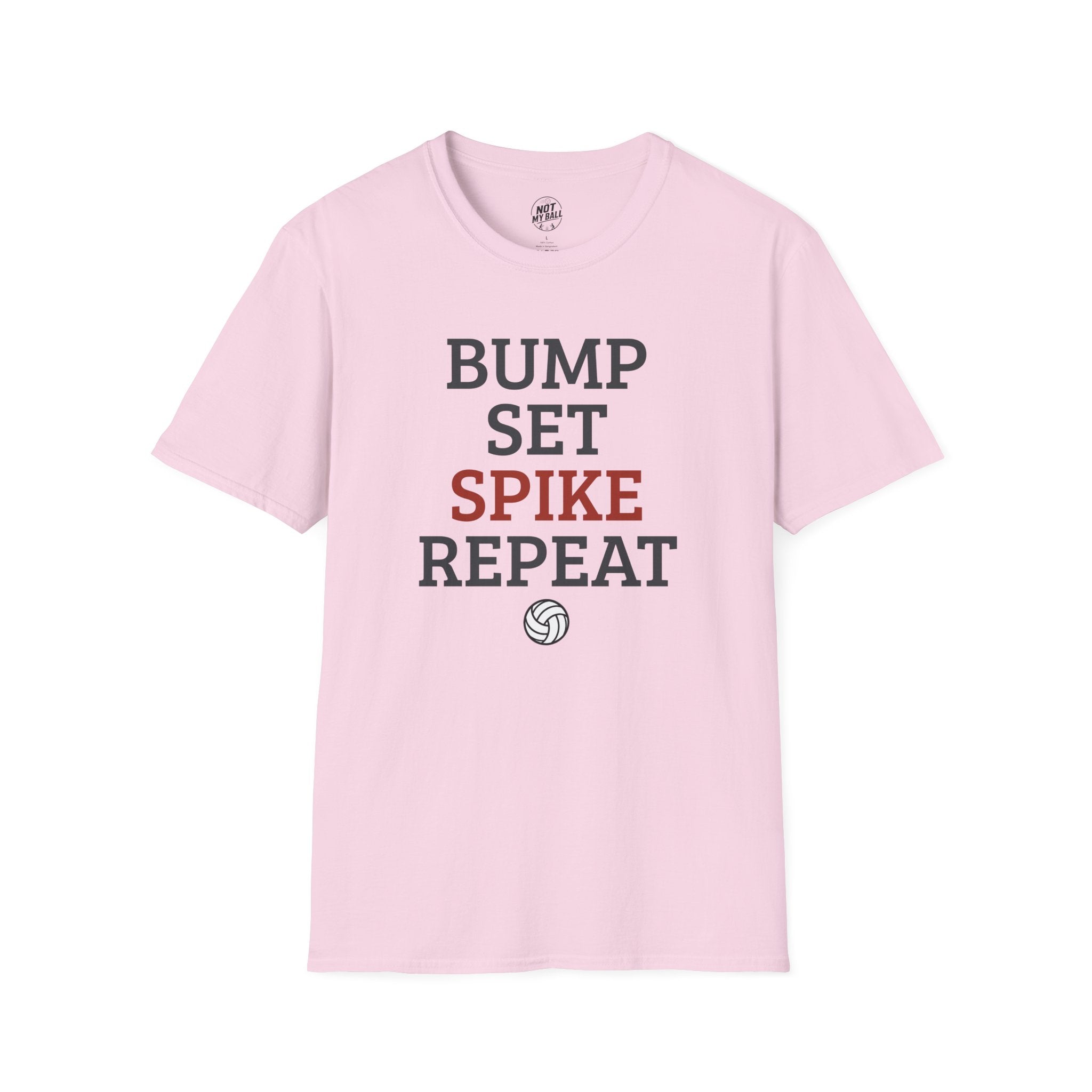 Bump Set Spike Repeat Volleyball T-Shirt