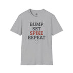 Bump Set Spike Repeat Volleyball T-Shirt