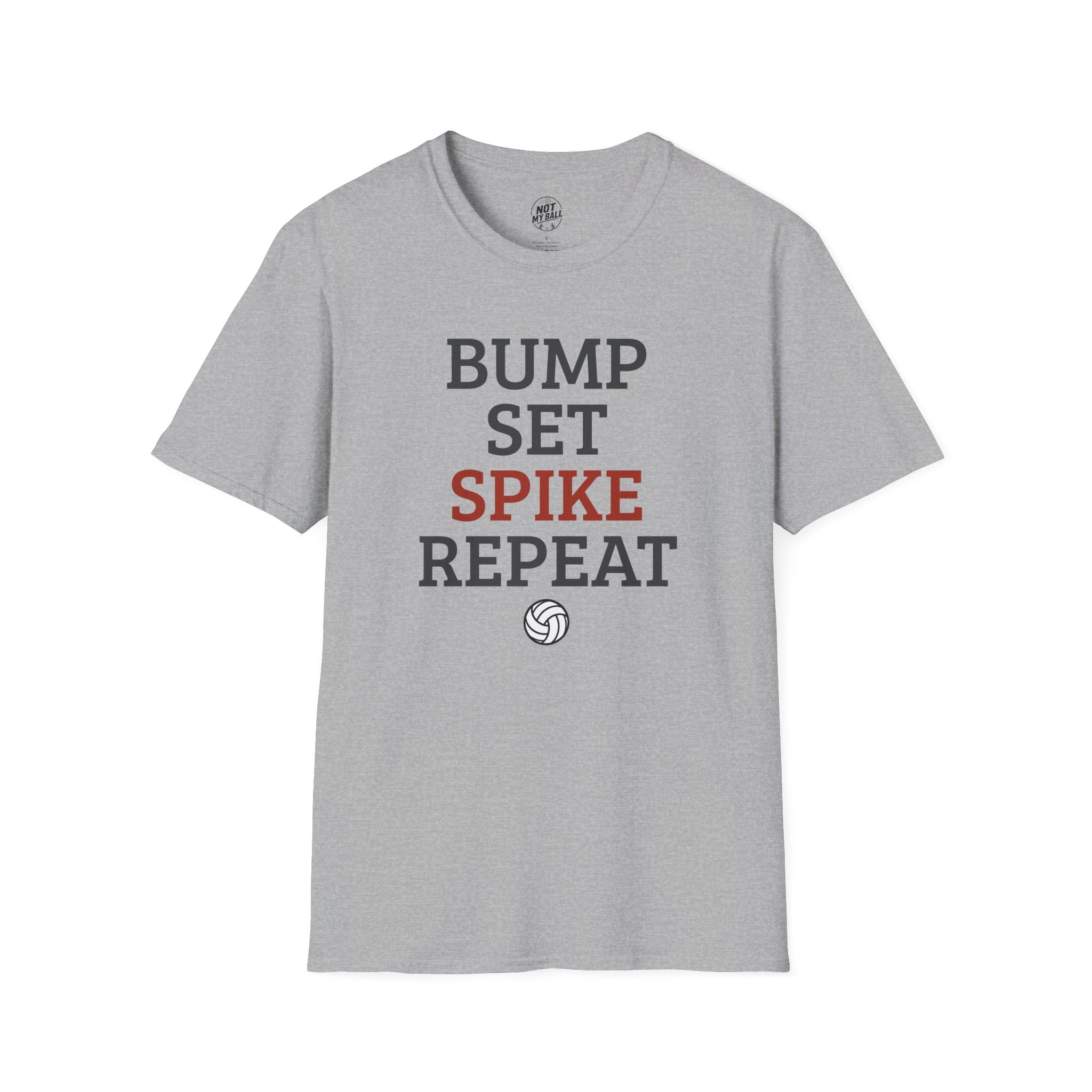 Bump Set Spike Repeat Volleyball T-Shirt