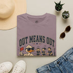 Out Means Out Duck Volleyball T-Shirt