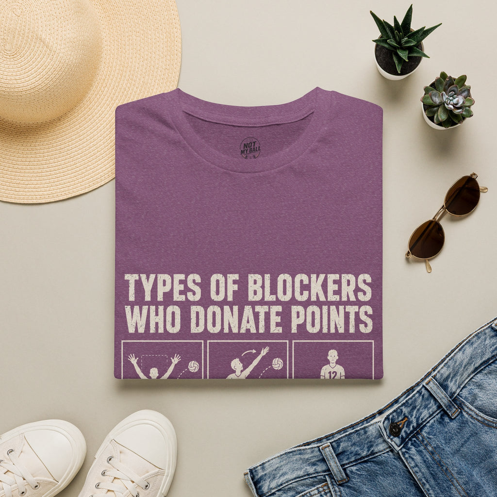 Types Of Blockers Volleyball T-Shirt
