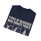Types Of Blockers Volleyball T-Shirt