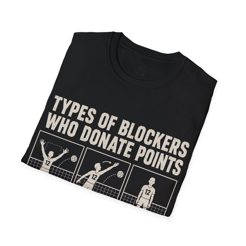 Types Of Blockers Volleyball T-Shirt