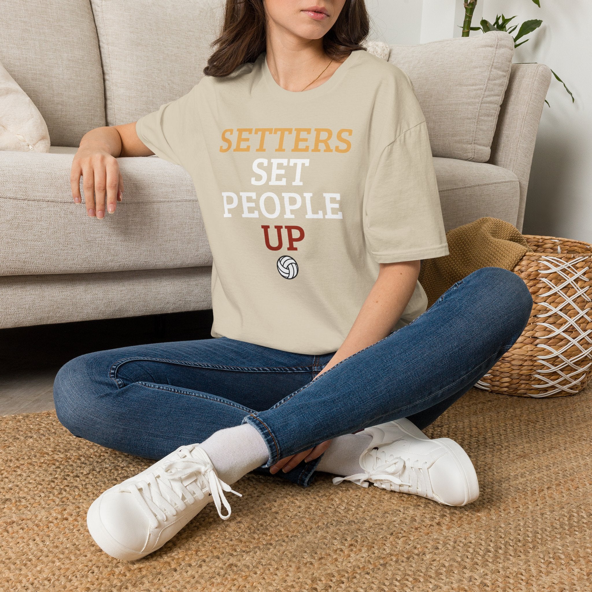 Setters Set People Up Volleyball T-Shirt