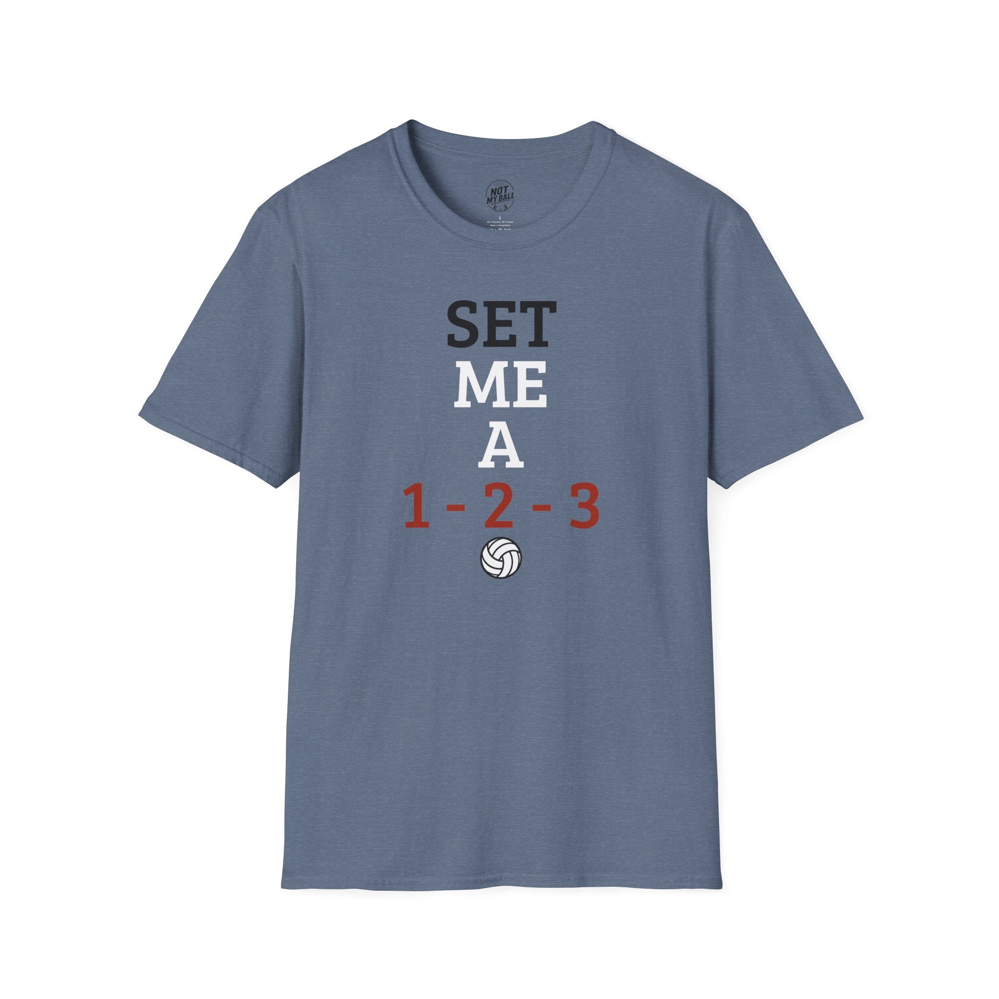 Set Me a 123 Volleyball T-Shirt