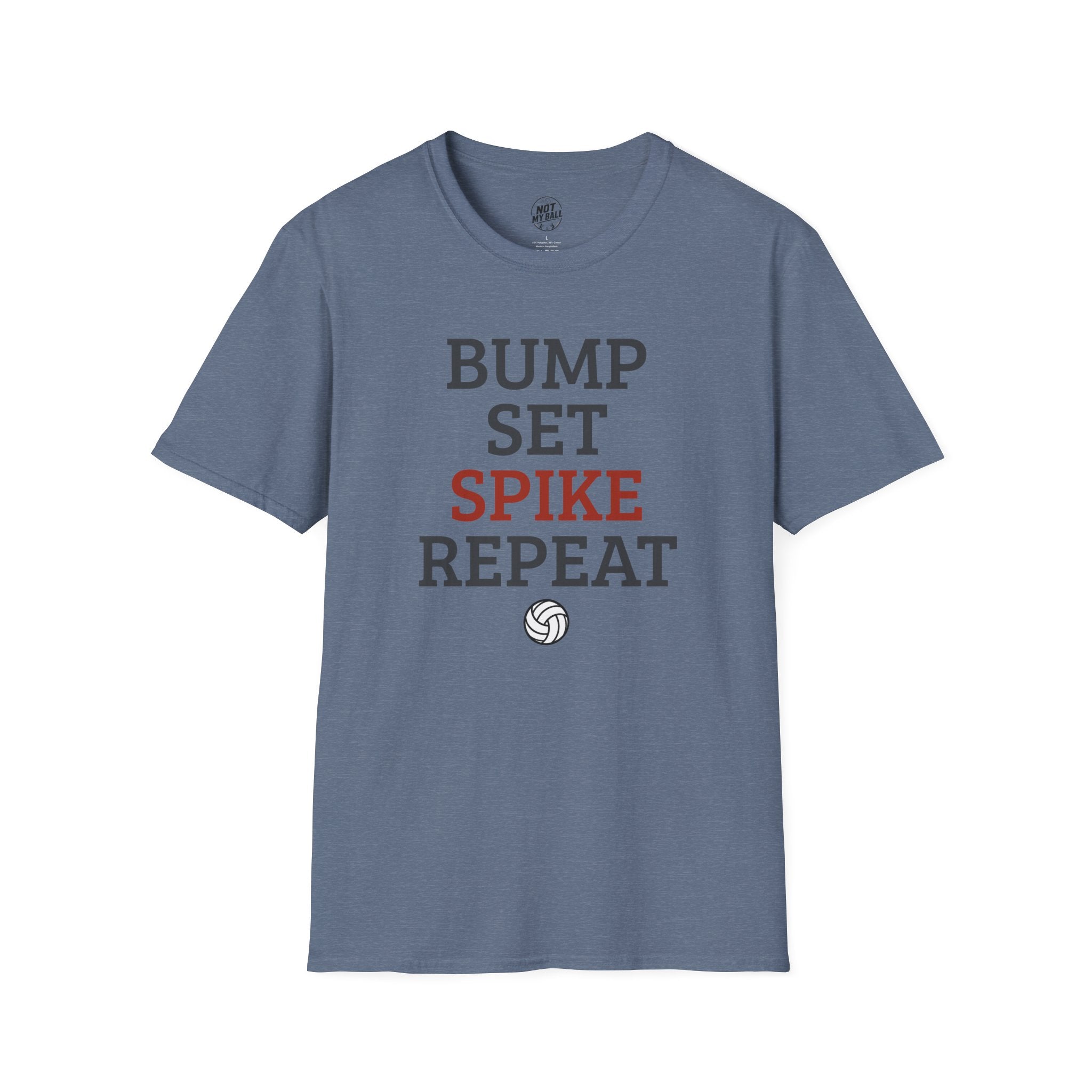 Bump Set Spike Repeat Volleyball T-Shirt
