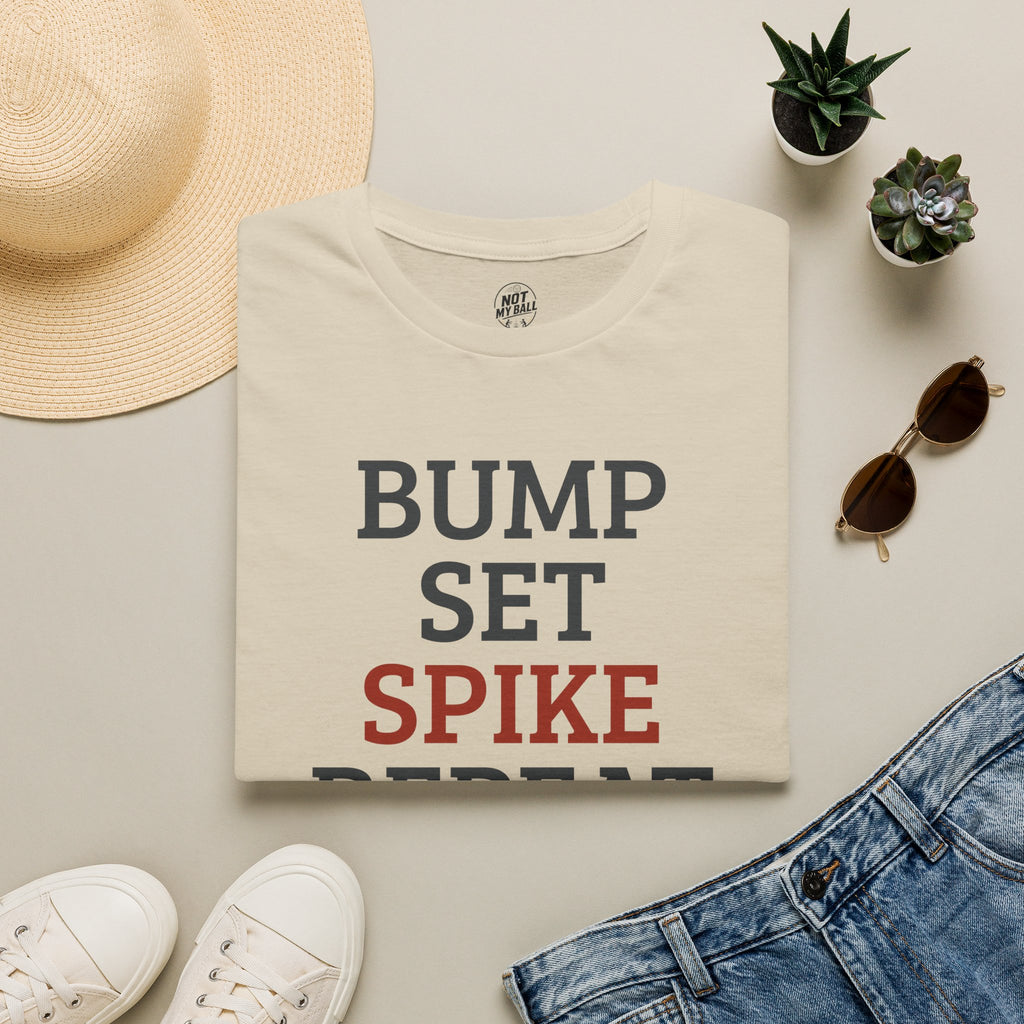 Bump Set Spike Repeat Volleyball T-Shirt