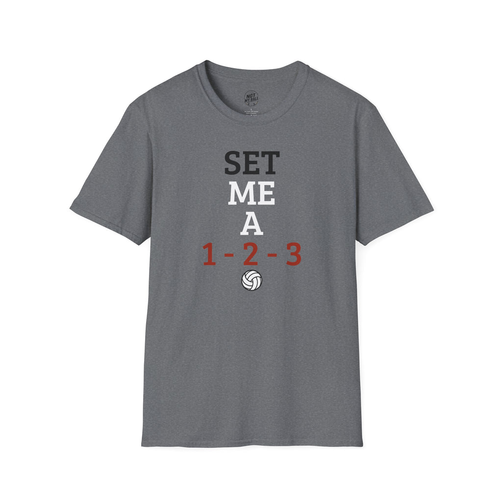 Set Me a 123 Volleyball T-Shirt