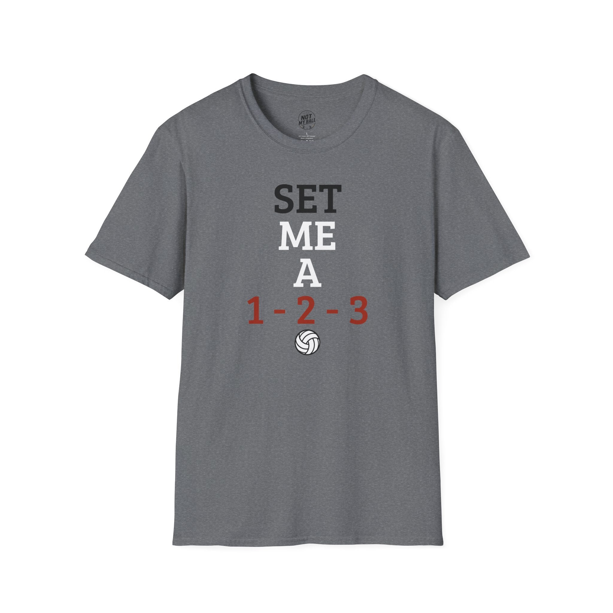 Set Me a 123 Volleyball T-Shirt