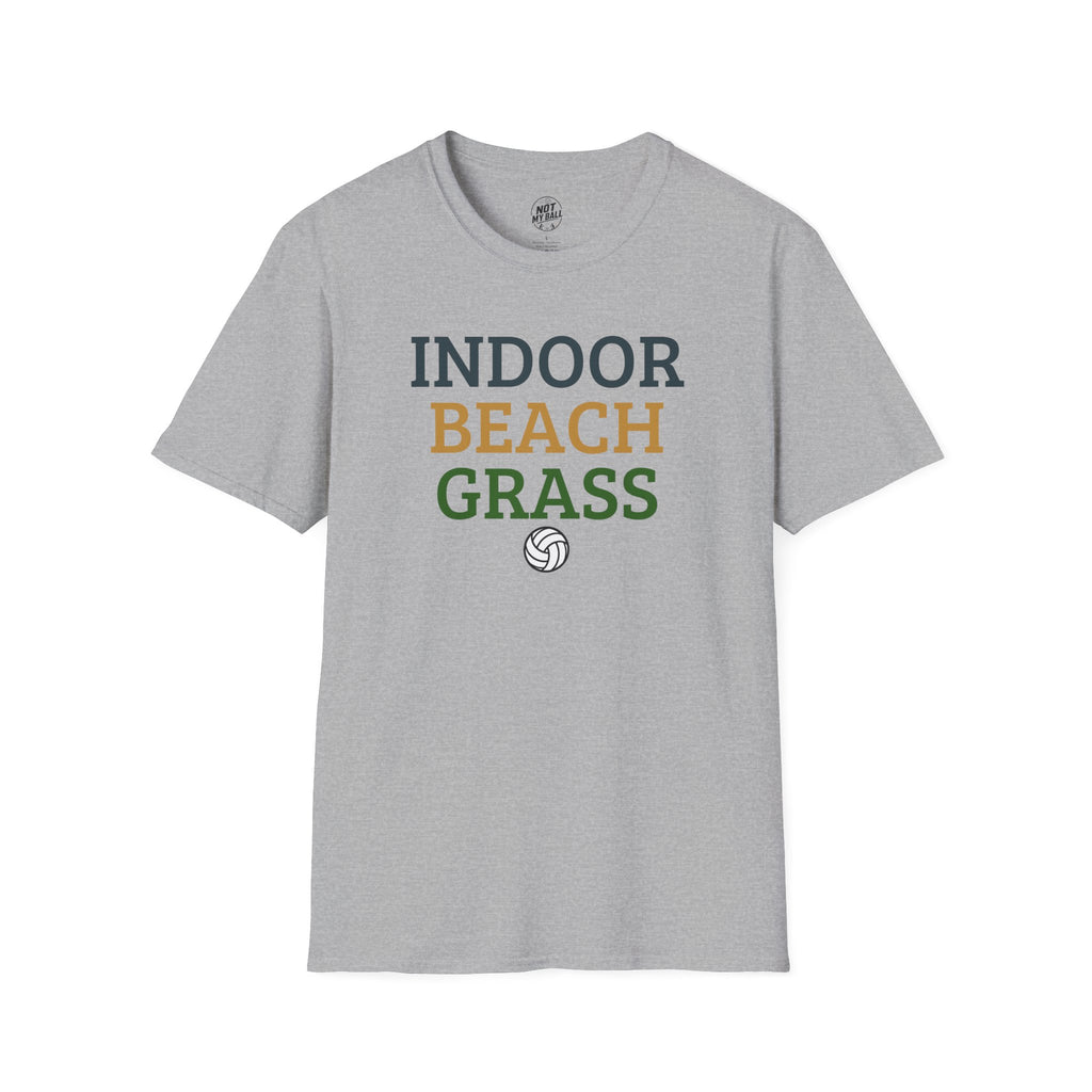 Indoor Beach Grass Volleyball T-Shirt