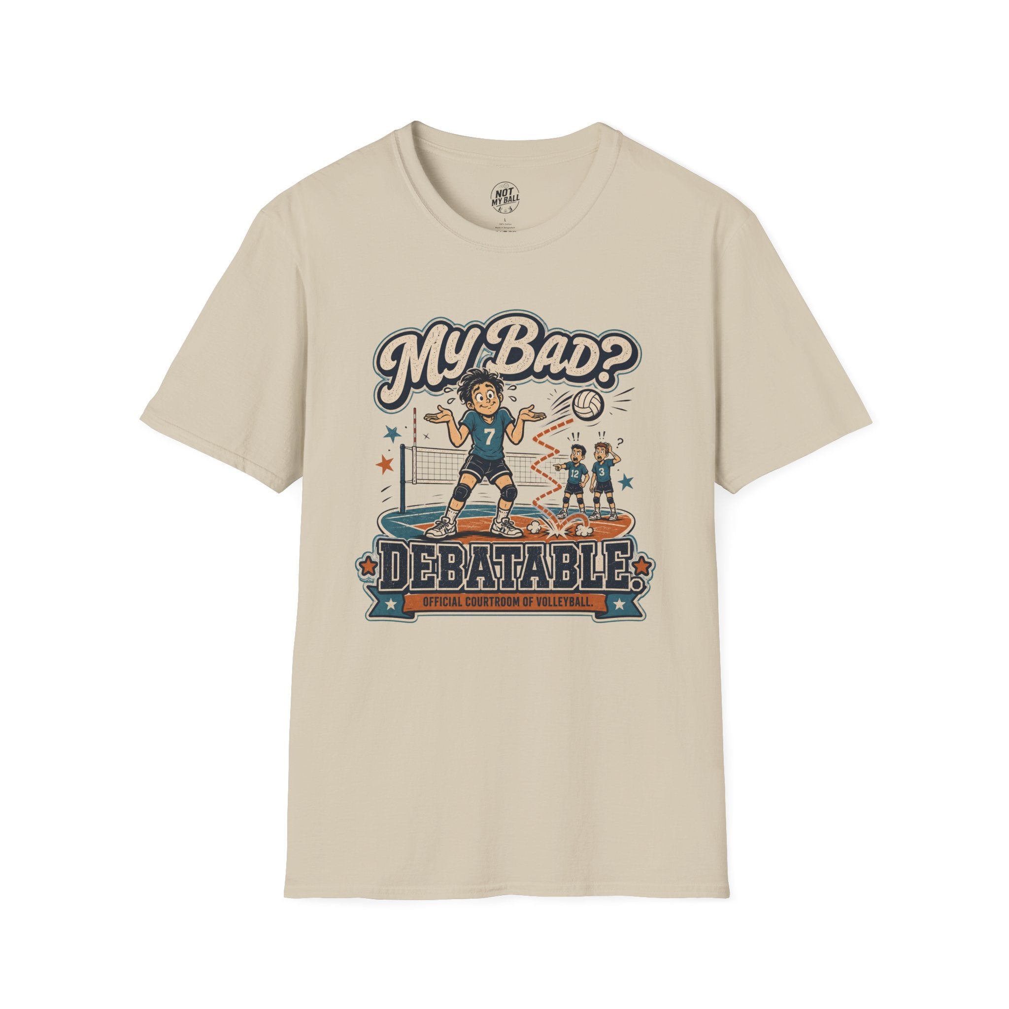 My Bad Debatable - Boys Volleyball T-Shirt