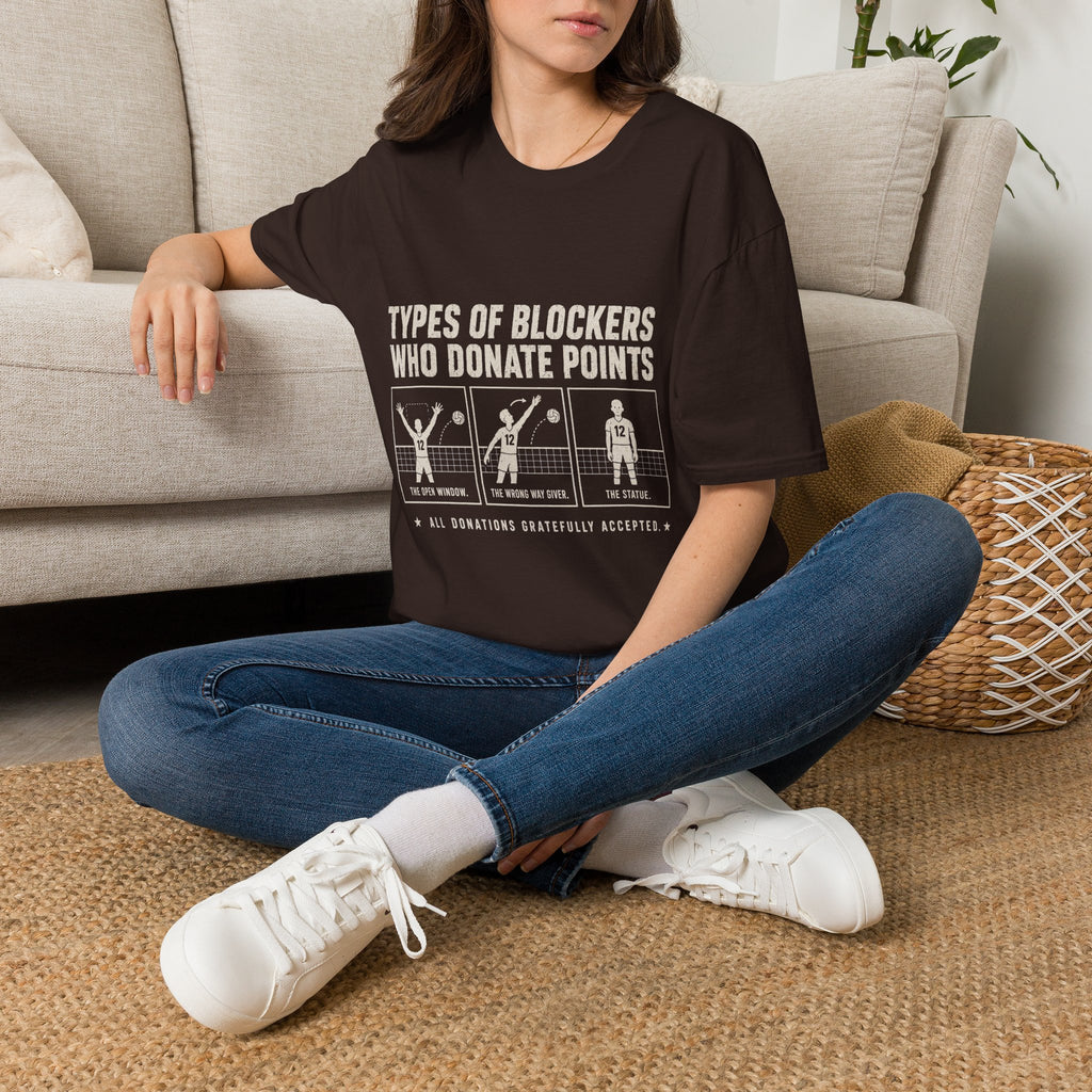 Types Of Blockers Volleyball T-Shirt