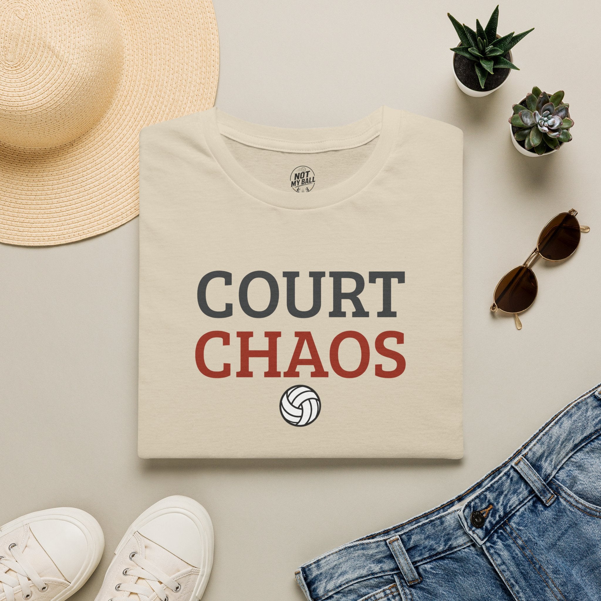 Court Chaos Volleyball T-Shirt