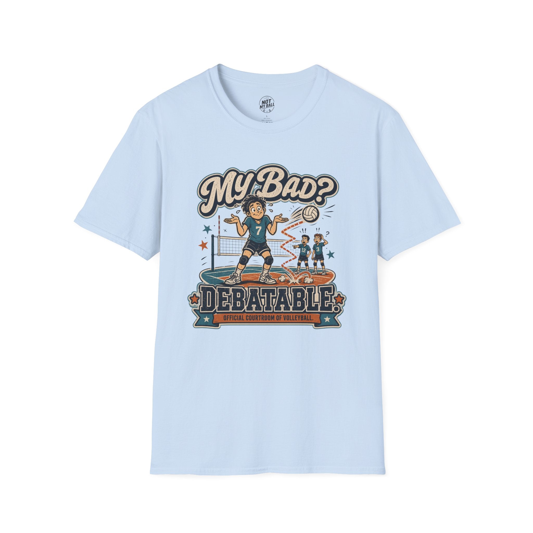 My Bad Debatable - Boys Volleyball T-Shirt