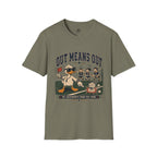 Out Means Out Duck Volleyball T-Shirt