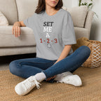 Set Me a 123 Volleyball T-Shirt