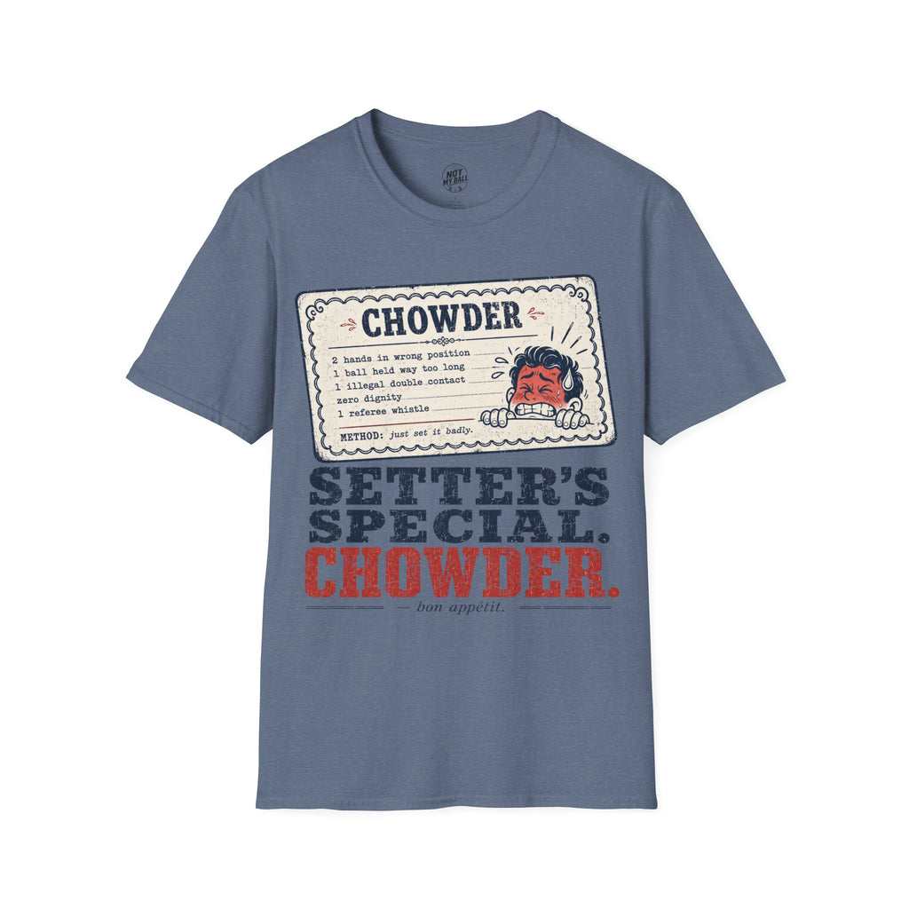 Chowder Menu Volleyball T-Shirt