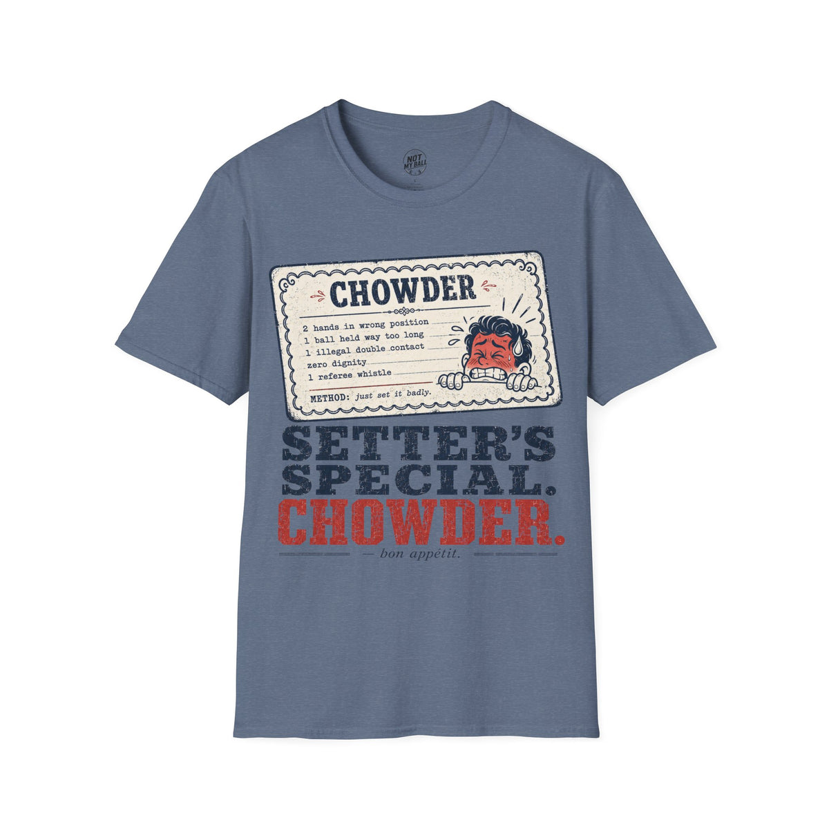 Chowder Menu Volleyball T-Shirt