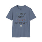 Bump Set Spike Repeat Volleyball T-Shirt