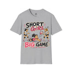 Short Girl Big Game Volleyball T-Shirt