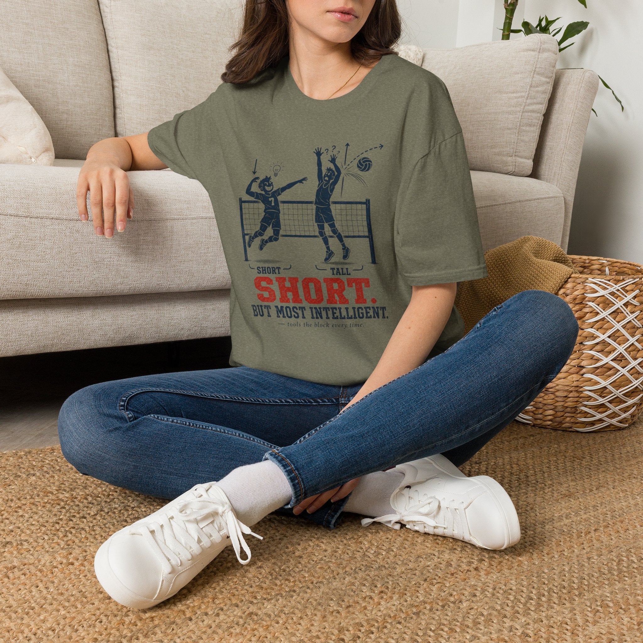 Short But Most Intelligent Volleyball T-Shirt