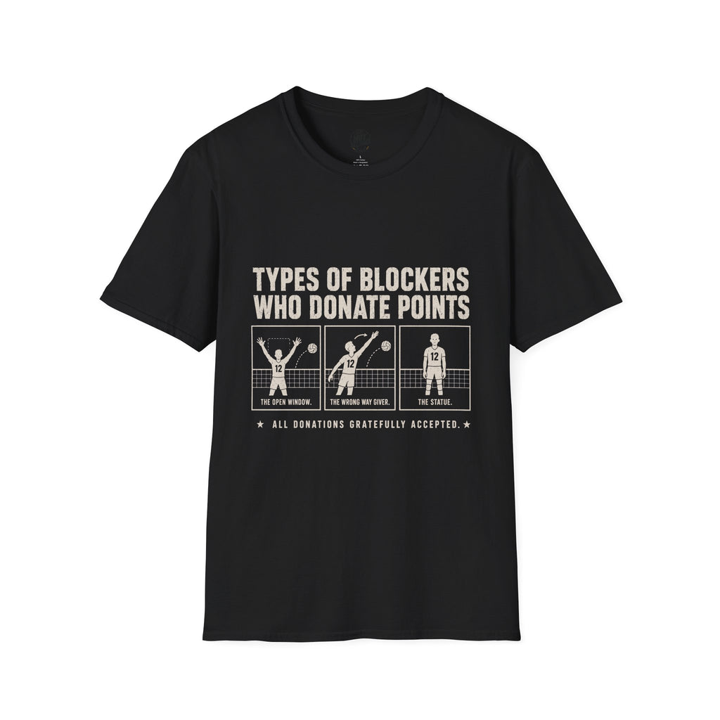 Types Of Blockers Volleyball T-Shirt