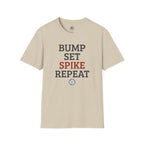 Bump Set Spike Repeat Volleyball T-Shirt